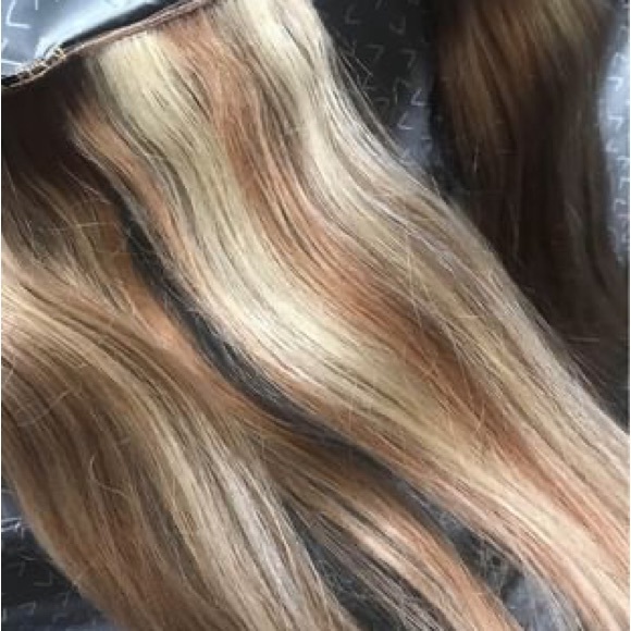 100% real human hair blond hair extensions - Picture 2 of 6